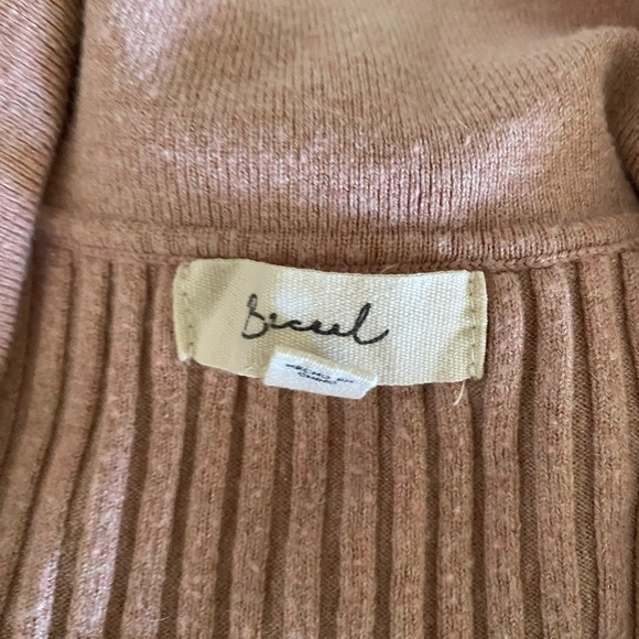 Pink Ribbed Long Sleeve Sweater - Picture 3 of 3